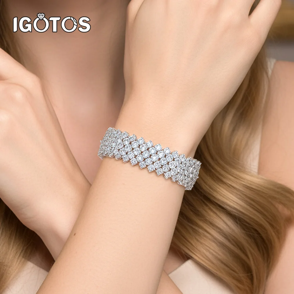 

Сертифицированный теннисный браслет из муассанита для женщин, стерлинговое серебро 925 пробы, браслеты из белого золота 18 карат с бриллиантами, вечерние ювелирные изделия