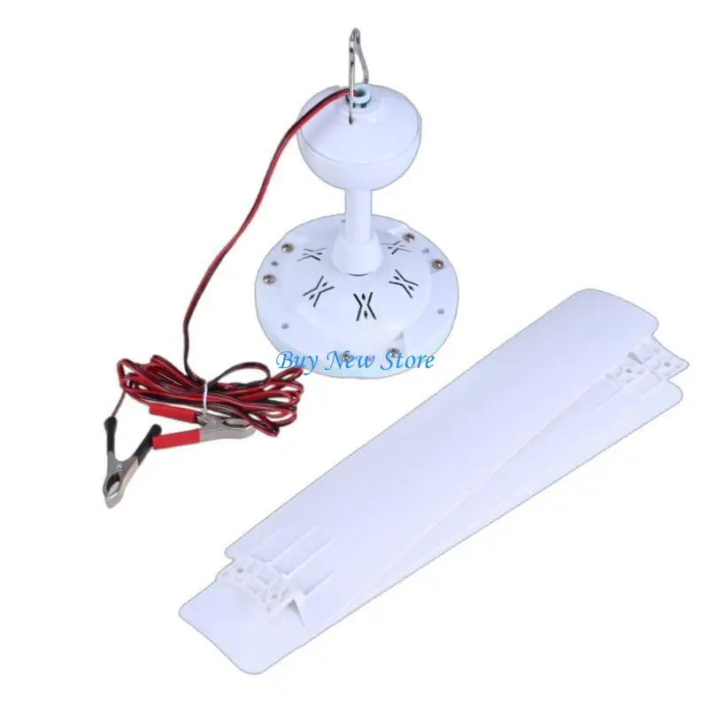 

20CE DC12V Ceiling Hanging Fan Household Camping Electrical Fan,Ceiling Canopy Fan for Camping Tent
