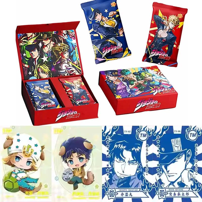 ジョジョの奇妙な冒険-オリジナル-フォトリソ-ラグジュアリー-デラックス-ブラインドボックスカード-ハイハードクリスタル-レア-アニメ周辺グッズ-ホリデーギフト