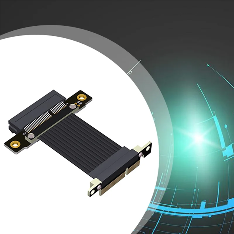 PCI-E X4 إلى X4 تمديد كابل PCI Express Riser موسع محول محول دعم بطاقة الشبكة SSD بطاقة USB 10 سنتيمتر