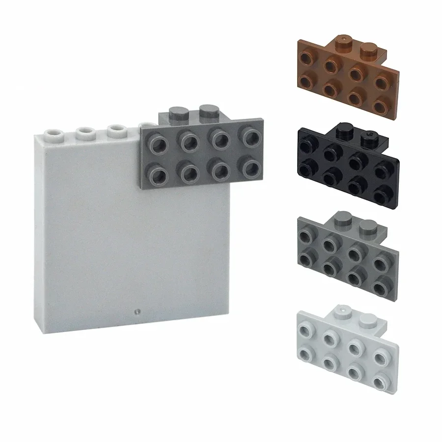 MOC Bracket Buildings Blocks 20Pcs 1 x 2 - 2 x 4 Collections Bulk Support Toy For High-Tech Set Compatible 93274 21731