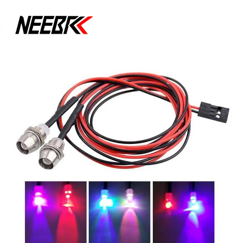 NEEBRC 3mm 5mm 8mm RC Car Lamp Universal LED Lights for 1/8 1/10 1/12 1/24 Axial Scx10 Traxxas Trx4 Hsp Redcat Tamiya Crawler