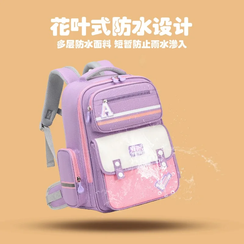 Mochilas escolares de gran capacidad para niños, mochilas escolares de nailon Kawaii impermeables para estudiantes de primaria, bolsas de hombro ligeras para niños