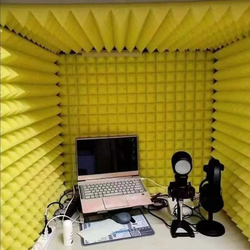 Simple Desktop Recording Studio Noise Reduction Office Home Desktop Reading Sound Insulation Cover Can Be Moved