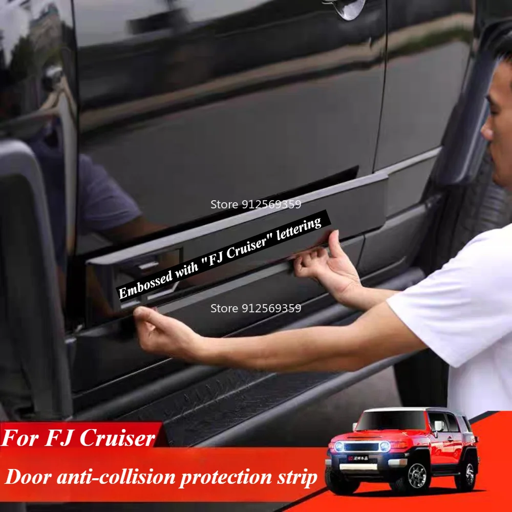 1 set For Toyota FJ Cruiser ABS Door Collision Protection Panel Decorative Strip
