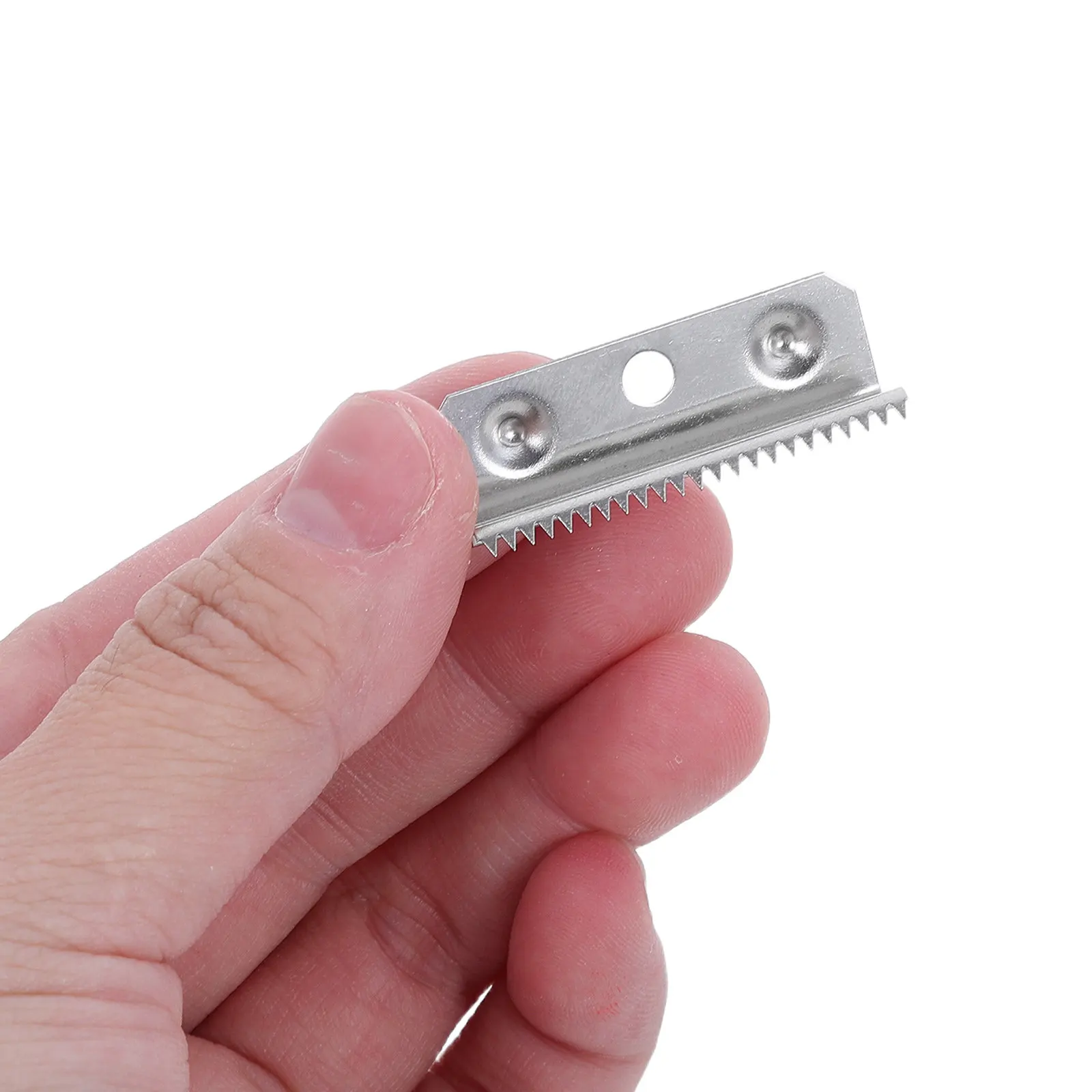 10Pcs Tape Dispenser Blades Replacement Serrated Sharp Stainless Steel 28Mm Tape Cutter Parts for Office Use Replacement Blade