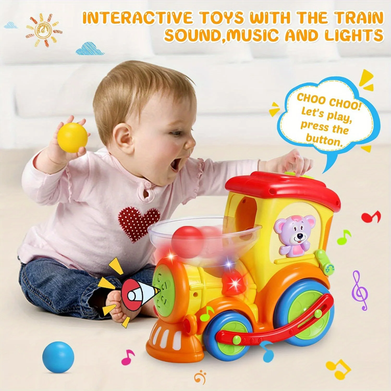 Brinquedos Educativos Primeiros, 1 Ano, 2 Anos, 3 Anos, 6 a 12 Meses, 3 Anos, 8 Meses, 9 Meses, 10 Anos, Engatinhando o Bebê Infantil, Trem Musical, 18 meses