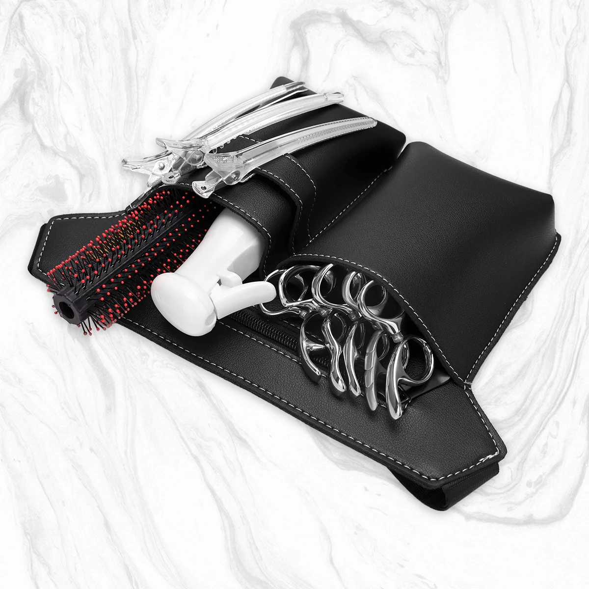 Leather Hairdressing Tools Storage Bag for Salon