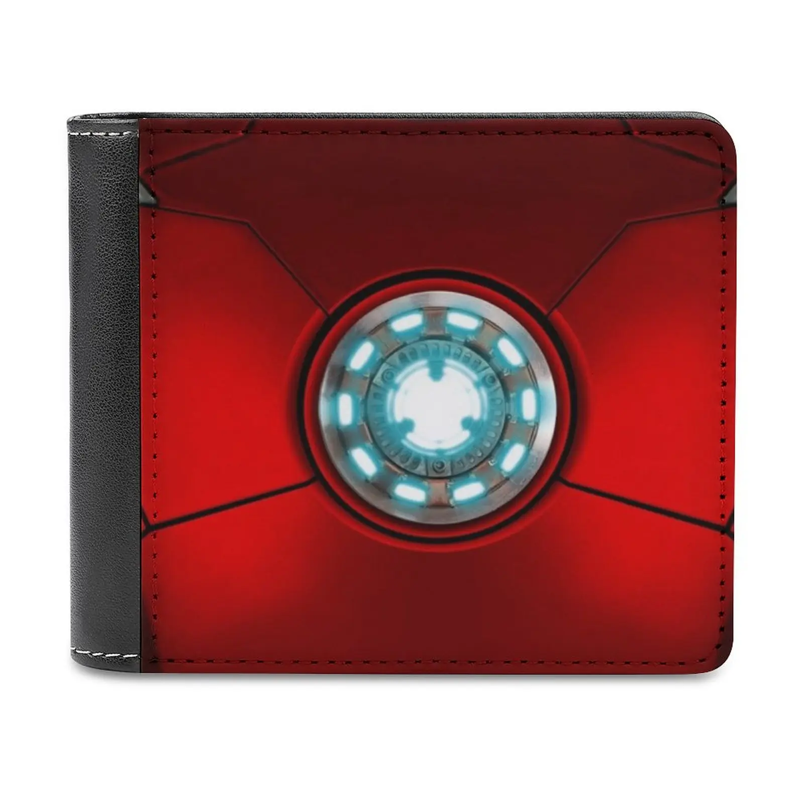 Arc Reactor Ripped Fashion Credit Card Wallet Leather Wallets Personalized Wallets For Men And Women Arc Reactor Man Iron Tony