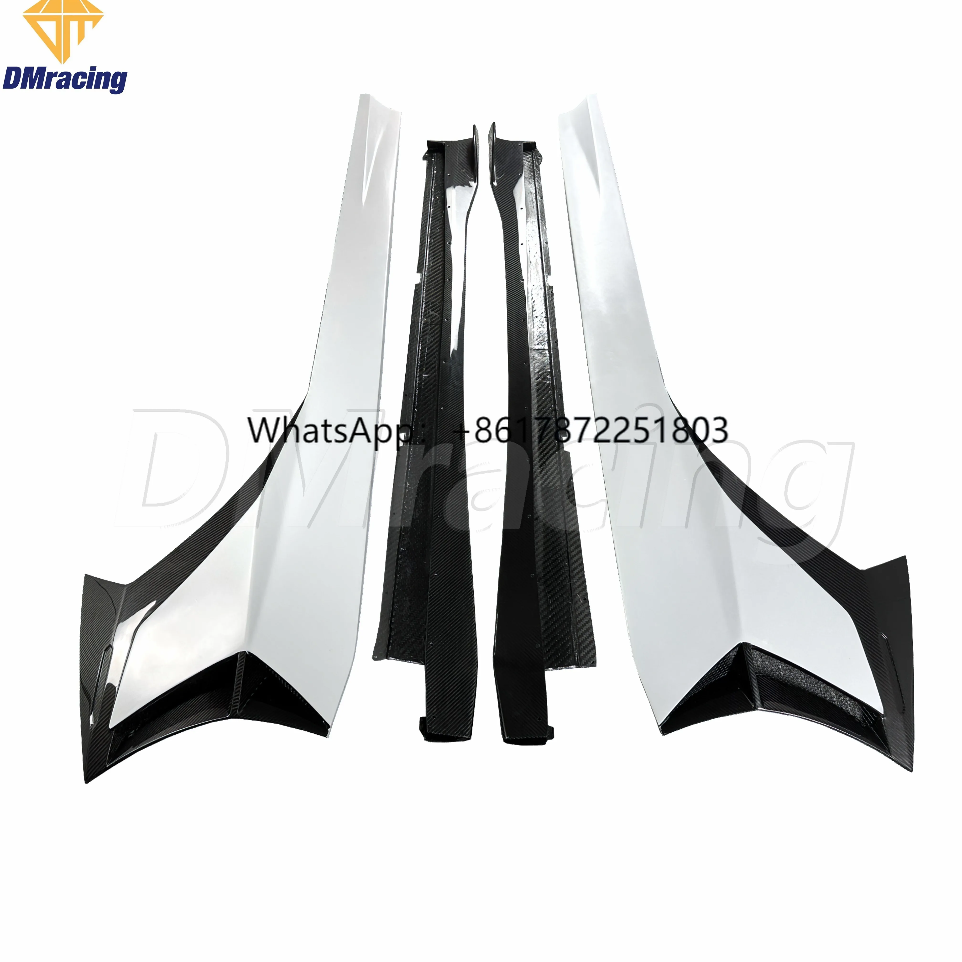 SVJ STYLE PRE-PREG DRY CARBON FIBER SIDE SKIRTS for LAMBORGHINI AVENTADOR LP720 LP700 LP750 2011-2015