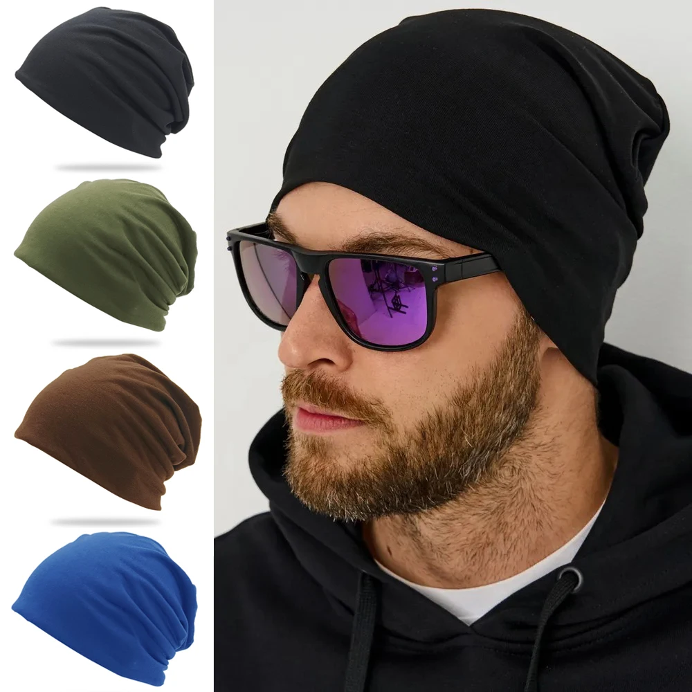 Herbst- und Wintermütze für Herren, ohne Krempe, elastisch, Einheitsgröße, geeignet für den Einsatz im Freien und zu Hause. – Detail 1