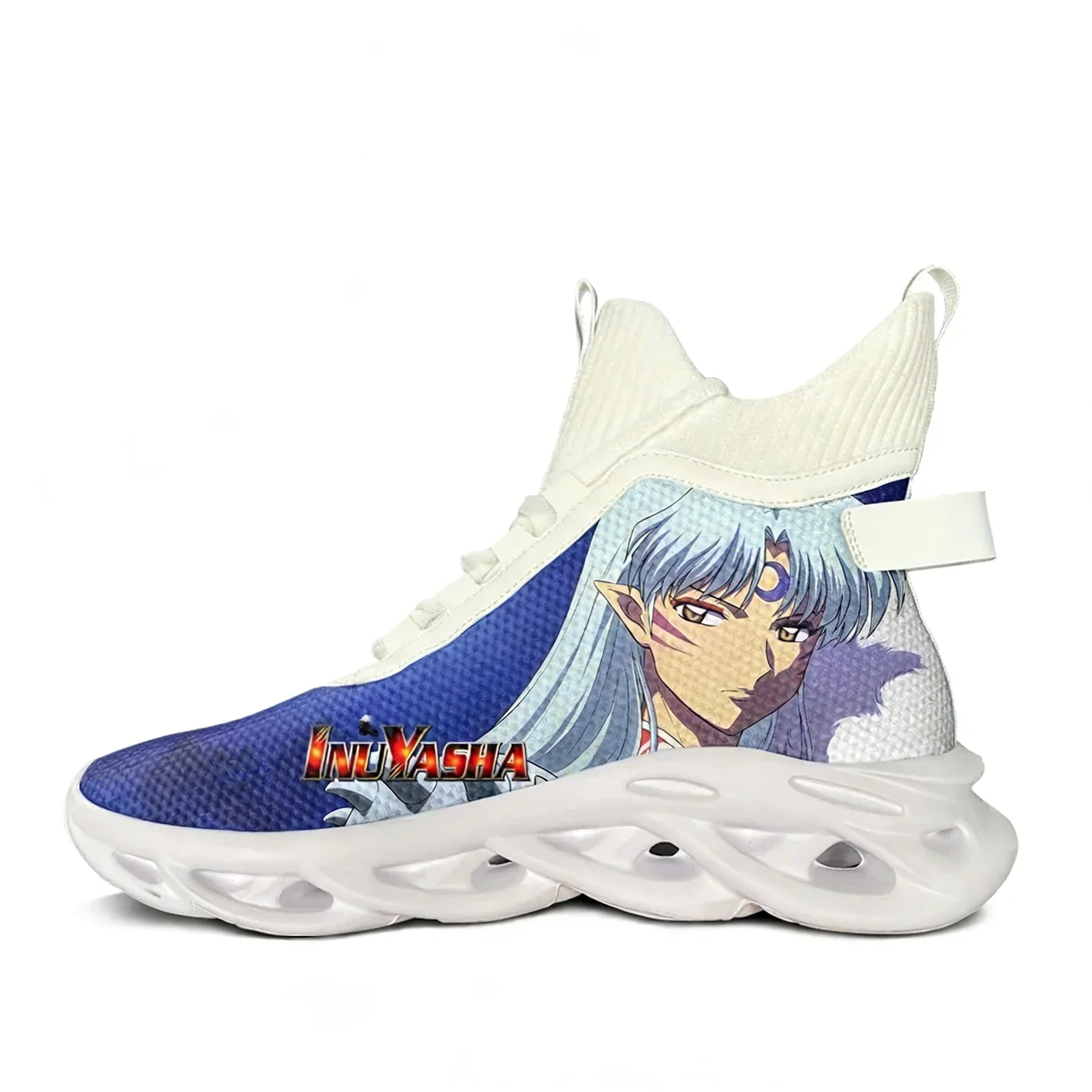 

Inuyasha Sesshomaru High Top Flats Sneakers Mens Womens Sports Running Shoes Sneaker Lace Up Mesh Footwear Custom Made Shoe