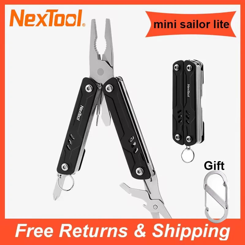 Nextool-mini Alicate de Marinheiro Lite 10 em Dobrável Multitool Tesoura Portátil Edc Multi Ferramentas sem Lâmina para Viagem ao ar Livre