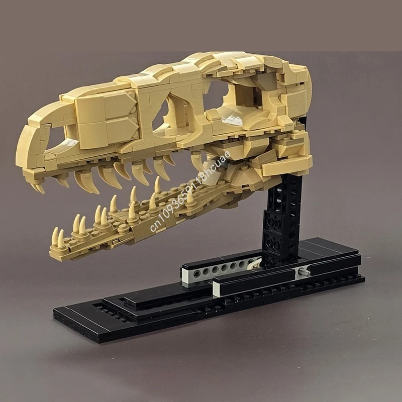 

482 шт. MOC Велоцираптор ископаемый череп настоящая шкала мир Юрского периода модель строительные блоки детские игрушки креативные рождественские подарки на день рождения