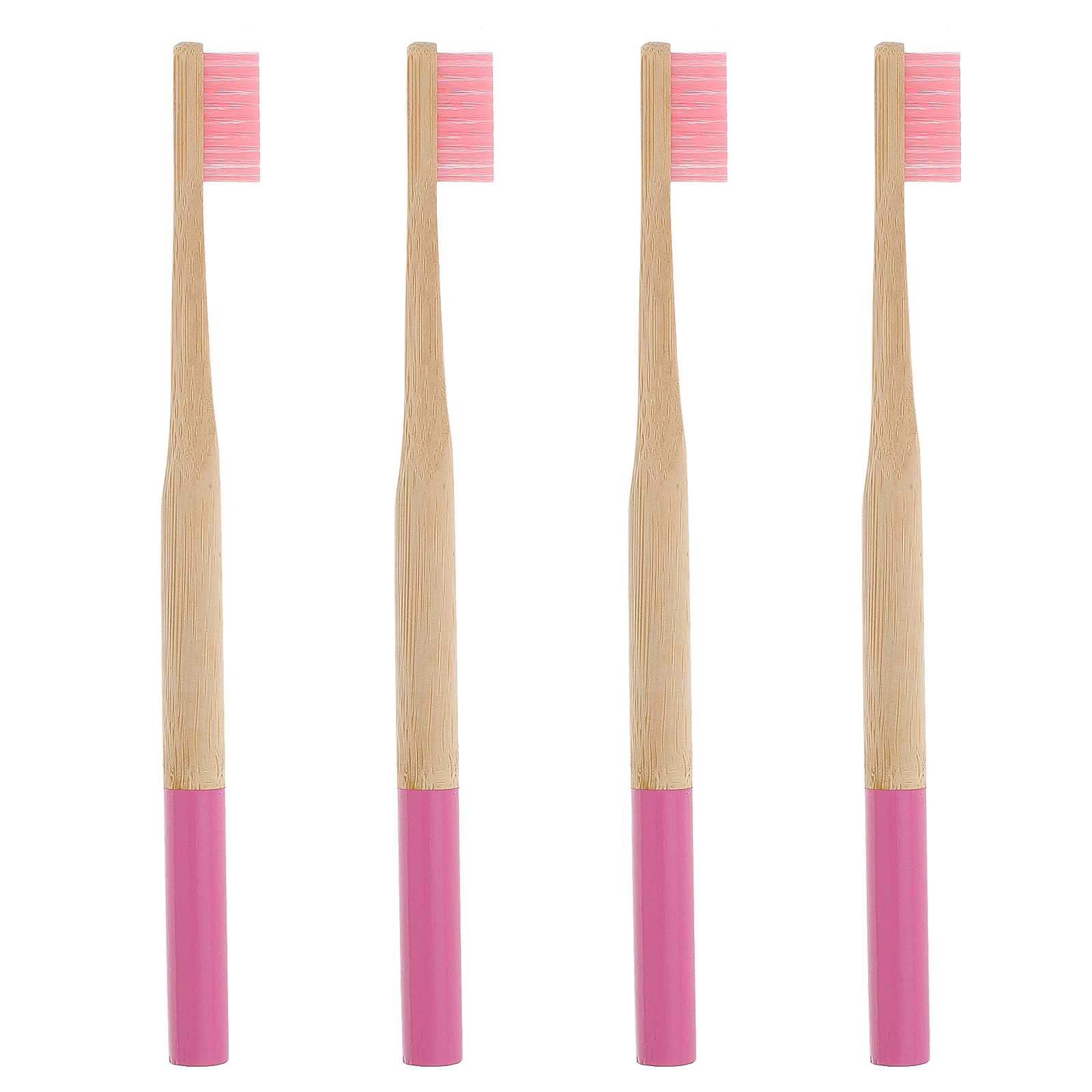 4 قطع من فرشاة أسنان الخيزران المتينة لا حاجة للتجفيف بعد الاستخدام، مثالية للسفر والمنزل، فرشاة أسنان من الخيزران الأبيض #1