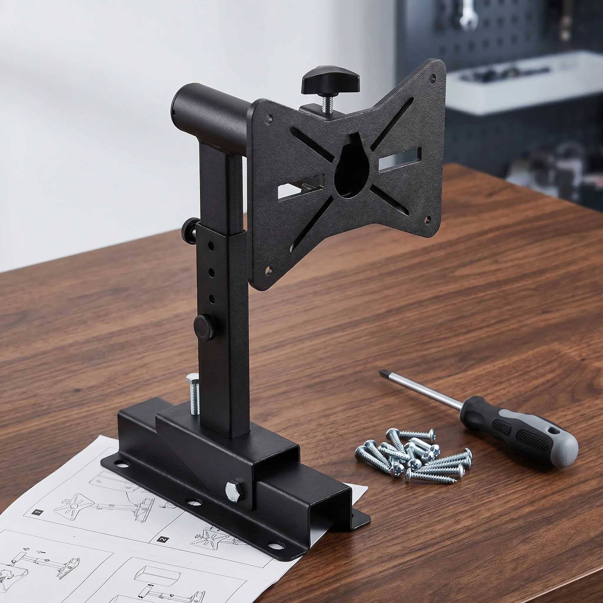 Heavy Duty Speaker Wall Mount Bracket Adjustable Metal Audio Shelf for Bookshelf Surround Sound Speakers Wall Holder Stand Up to