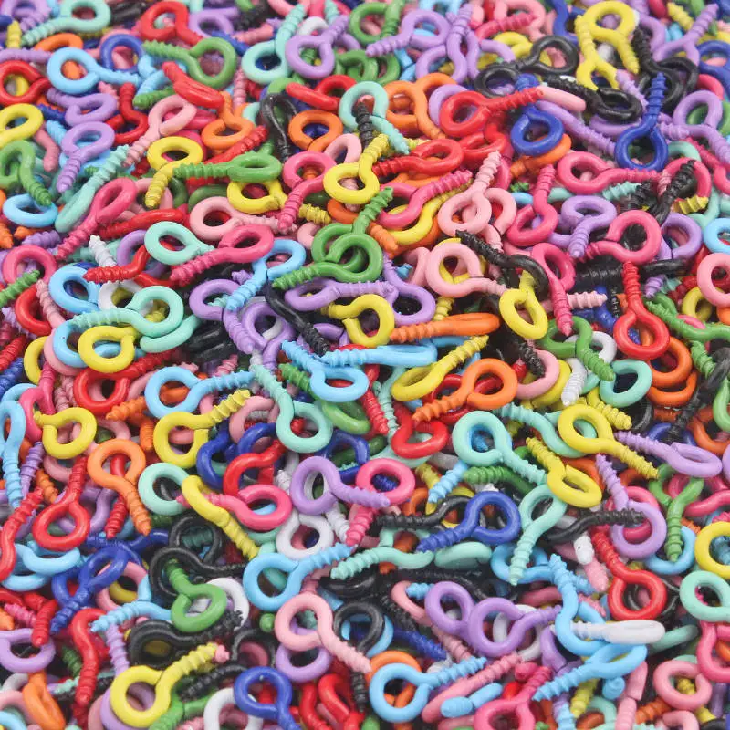 50-300Pcs Small Tiny Mini Eye Pins Eyepins Hooks Eyelets Screw Threaded Clasps Needle Jewelry Findings DIY Handmade Accessories