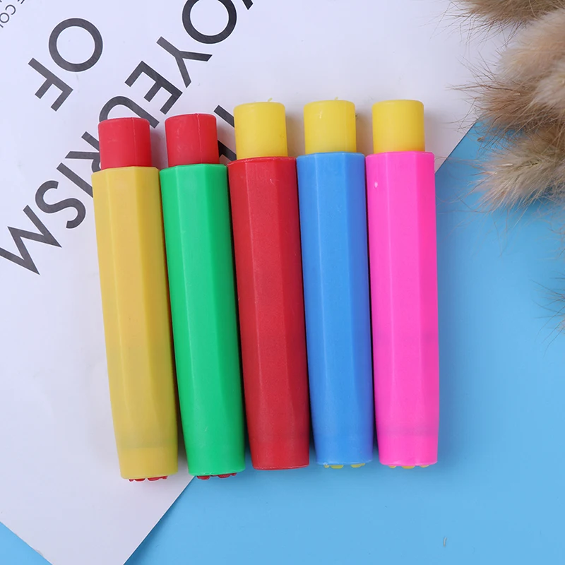 5pcs Health Non-toxic Chalk random Chalk Clip Colourful Chalk Holders Clean Teaching Hold for Teacher Children Kawaii Stationery