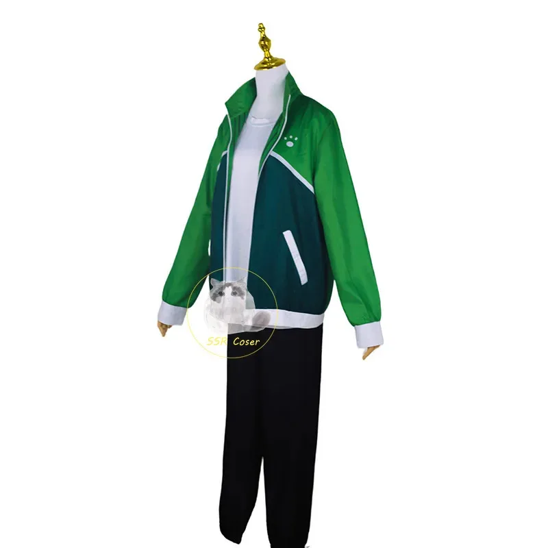 AIAI 2025Zom 100 Lista de cubos de los muertos Tendou Cosplay disfraz peluca gafas abrigo chaqueta pantalones gafas camisa Akira negro Sh