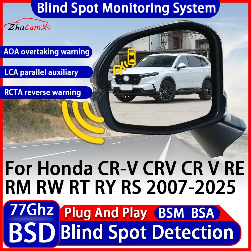 

BSM Blind Spot Detection Monitoring Warning System Change Lane Assistance For Honda CR-V CRV CR V RE RM RW RT RY RS 2007-2025