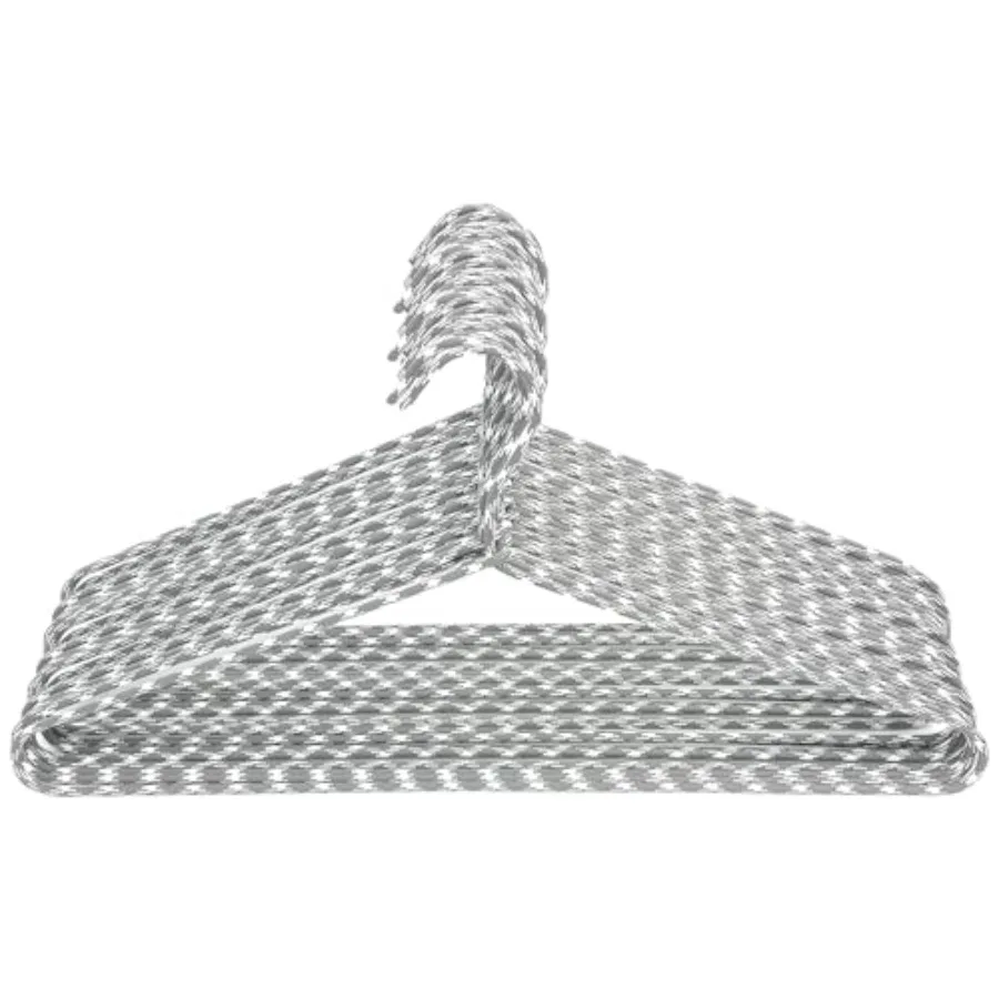 

Набор из 30 вешалок для одежды: компактные, тканевые, металлические, нескользящие, для брюк, пальто, рубашек, костюмов, серые, белые, прочные, для гардероба