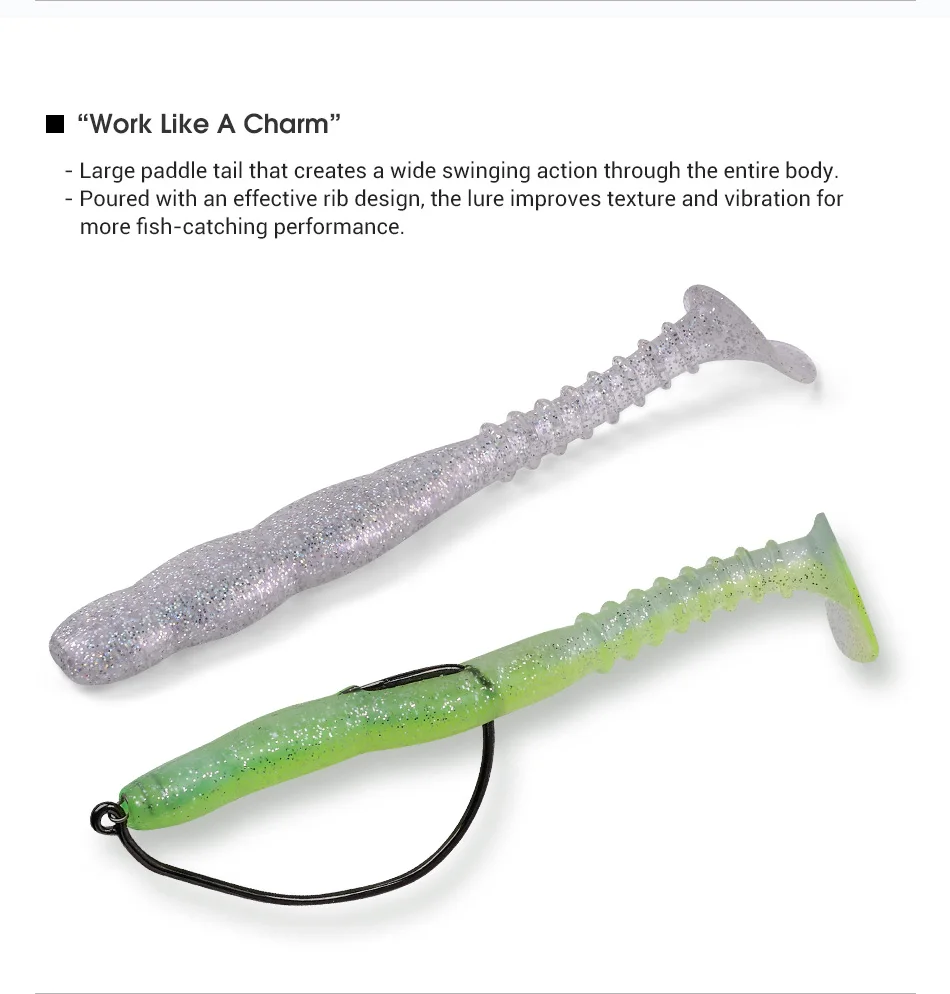 NOEBY Weichköder 150mm 21g Ryan Shad Swimbait 6,5 Zoll Künstlicher Weichköder Wobbler Jigkopf Minnow Bass Hecht Barsch Angelköder – Detail 4
