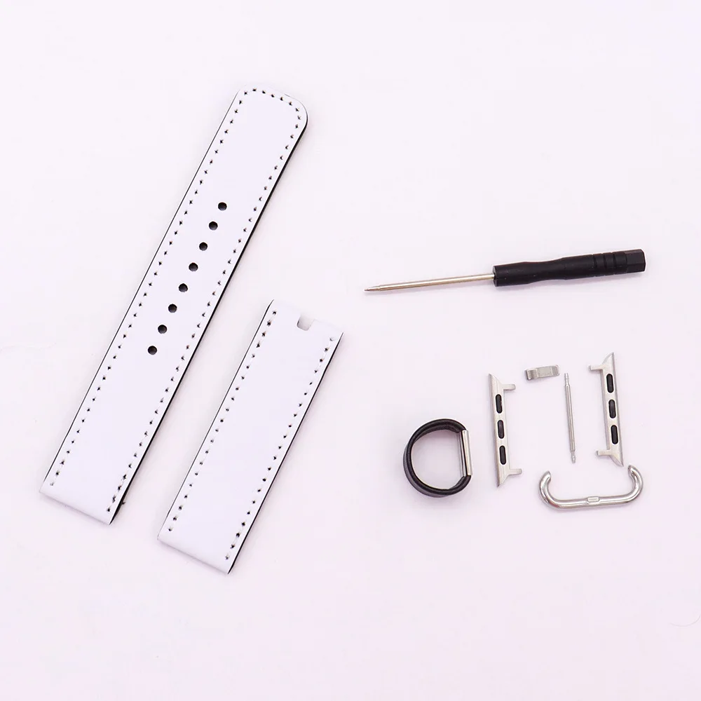 5Pcs Bulk Horloge Band Sublimatie Blanks Pu Lederen Band Voor Apple Horloge Serie 1 2 3 4 5 6 printable Blanks Warmte Pers Producten
