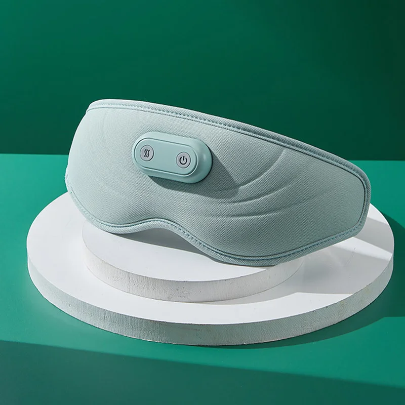 

Vibration Hot Compress Eye Massager Multifunctional Eye Care Device Light Blocking Eye Mask Relieve Fatigue Perfect Gift