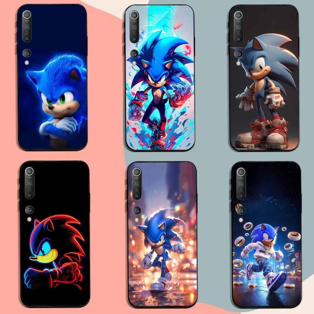 S-Sonic The H-Hedgehog Phone Case For Xiaomi 11 Redmi Note 11 5G 8T 9A 9 10T Note8Pro Note9 12SUltra Black Case