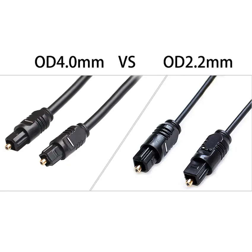 1/5/10PCS 18/50cm Square to Square TOSLINK Digital Audio Short Audio Optical Cable for PC TV DVD Stereo Adaptive Connector