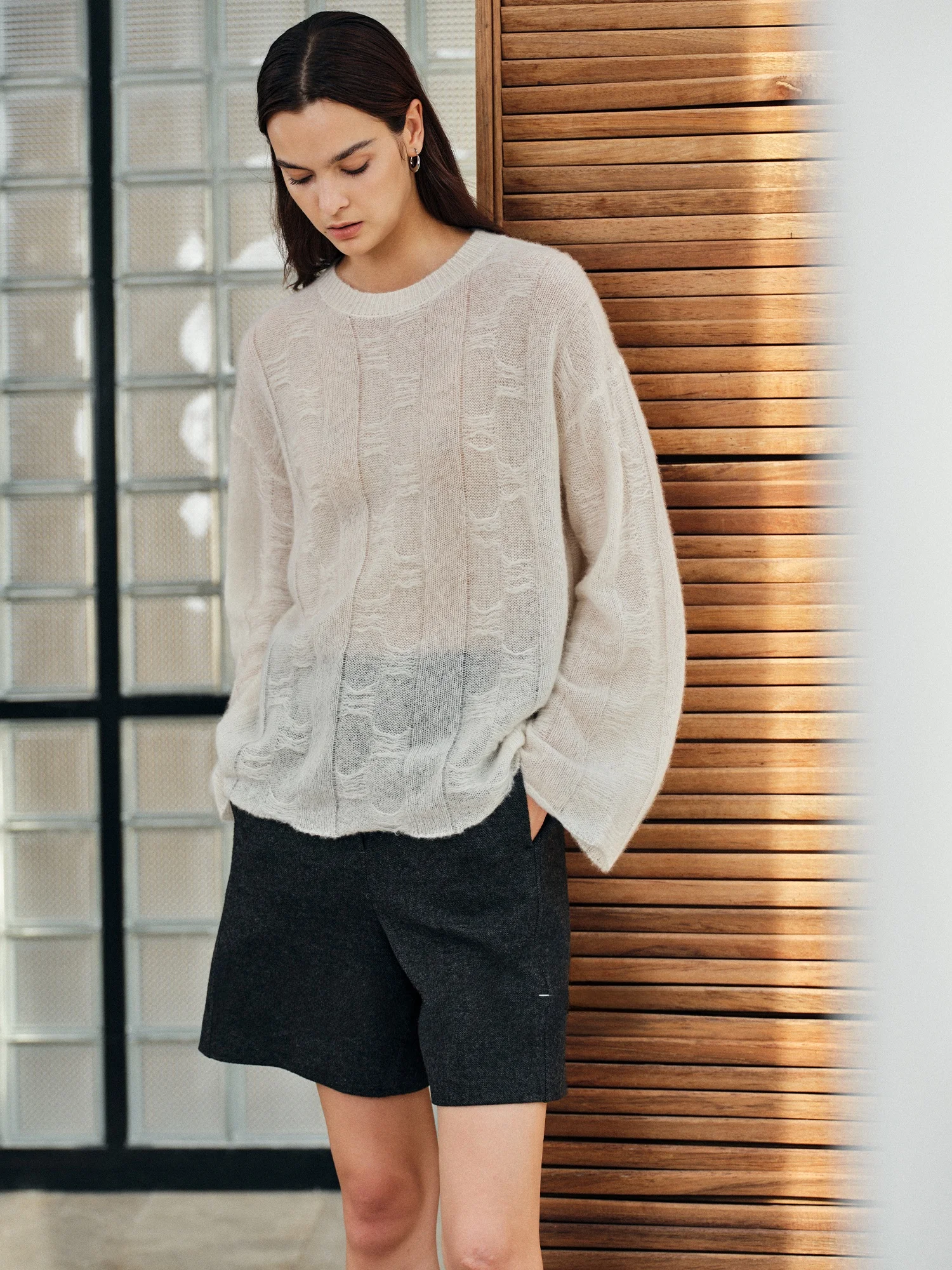 

Свитер MovinGlow Long Island Holiday Camere из шелковой пряжи, вязаный, двусторонний, с эффектом «облако», очень мягкий, женский топ