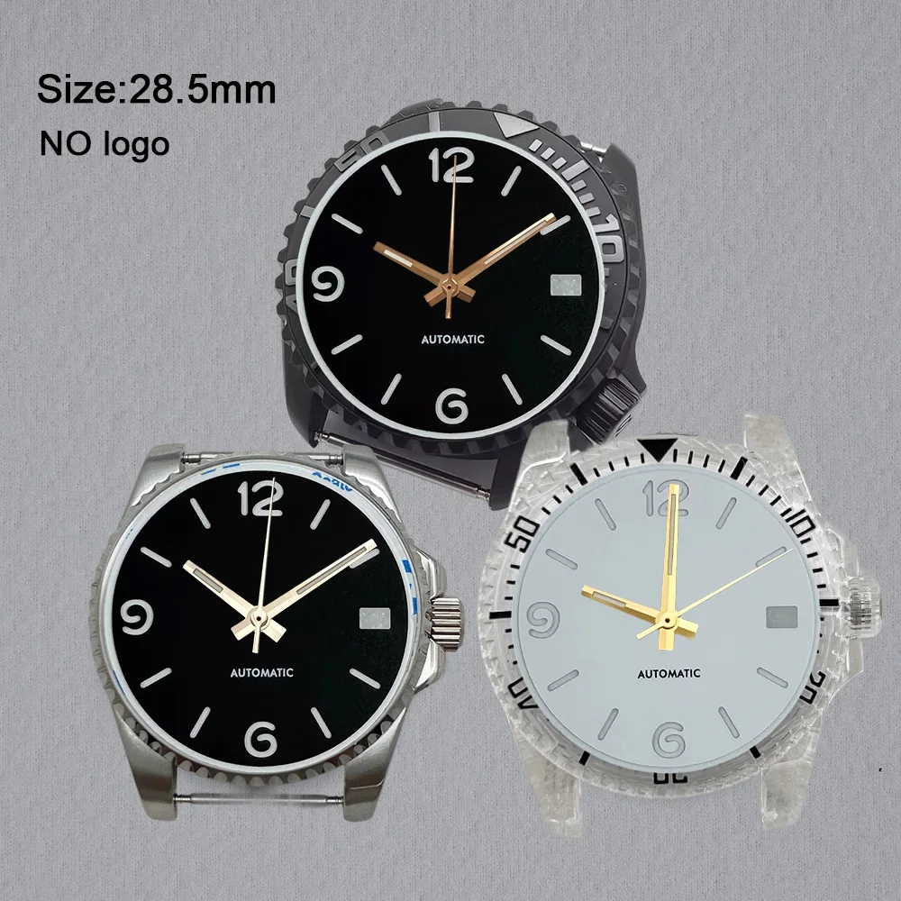 NH35 Dial No Logo Blank Numerals 28.5mm Dial For NH35 Movement Custom Logo Watch Dials Hands Accessories Repair Tools