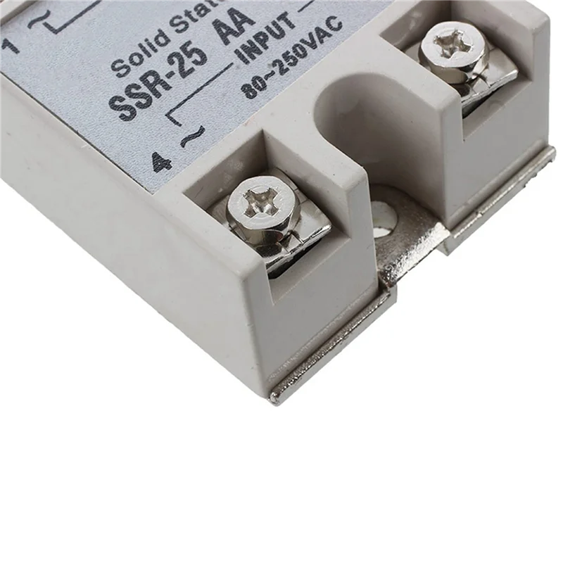 A003 2X SSR-25AA 80-250V 25A مرحلات حالة الوحدة الصلبة AC للتحكم في الآلات