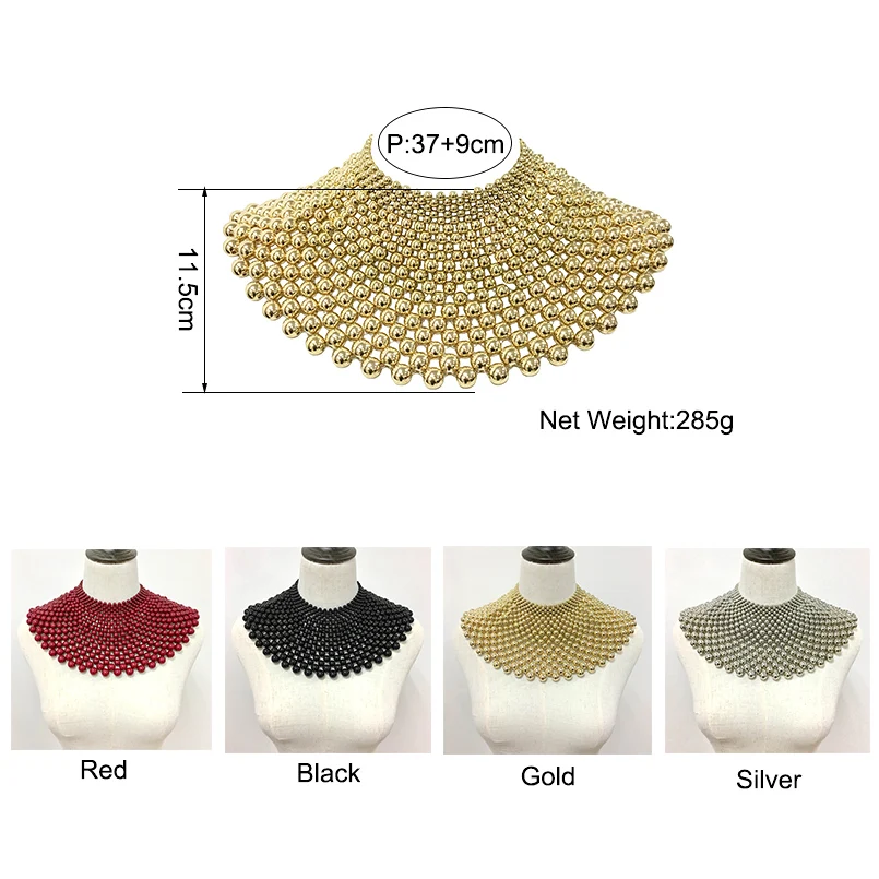 Ấn Độ Trang Sức Handmade Đính Hạt Tuyên Bố Cổ Cho Nữ Cổ Hạt Vòng Cổ Choker ĐầM Maxi Cổ Cưới Trang Sức