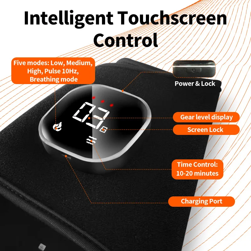 เข็มขัดนวดข้อมือข้อเท้าไร้สาย พร้อมการบำบัดด้วยแสงสีแดง 64 ดวง ความยาวคลื่น 660nm และ 850nm สำหรับโรคฝ่าเท้าอักเสบและเอ็นร้อยหวายอักเสบ