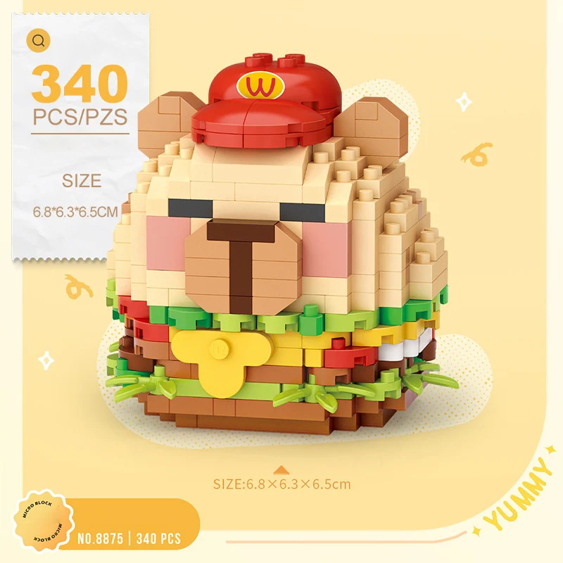 Preciosos animales de dibujos animados nanobricks Buda Capybara Micro bloque de diamante construcción de alimentos ladrillos de construcción juguete educativo para Gifr