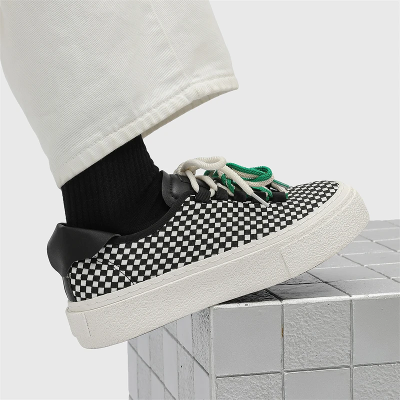 

Новые модные повседневные спортивные дышащие удобные нишевые классические туфли на толстой подошве, мужская обувь