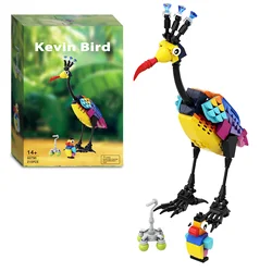 Kevin Bird-Juego de bloques de construcción para niños y niñas, juguete de animales de dibujos animados para casa de globos, juguetes de bloques de construcción para regalo de San Valentín