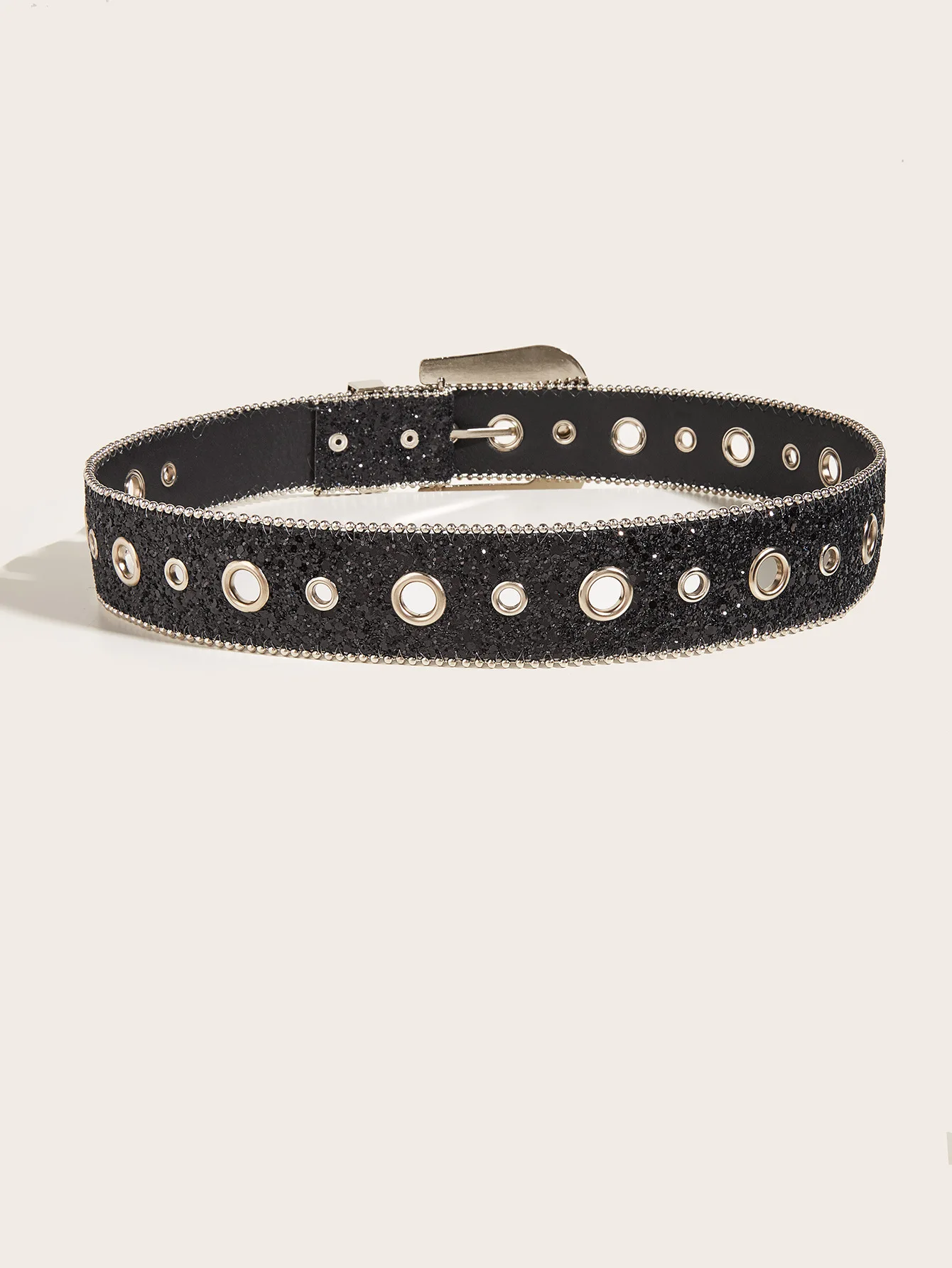 Rhinestone Belt Female Ins Wind Wide Belt European and American Fashion Personality Sequined Jeans with Versatile Design Sense