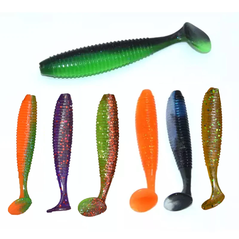 TAKEDO-Soft Plastic Lure for Fishing, Shrimp Flavor, Soft Fishing Lure, Pesca, Carp, Bass, Pr13, 6.3cm, 8.9cm