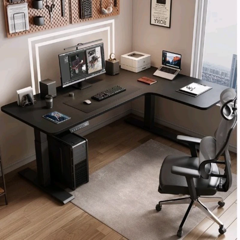 

Corner computer table Live lifting table IL type corner desk lifting type e-sports lifting