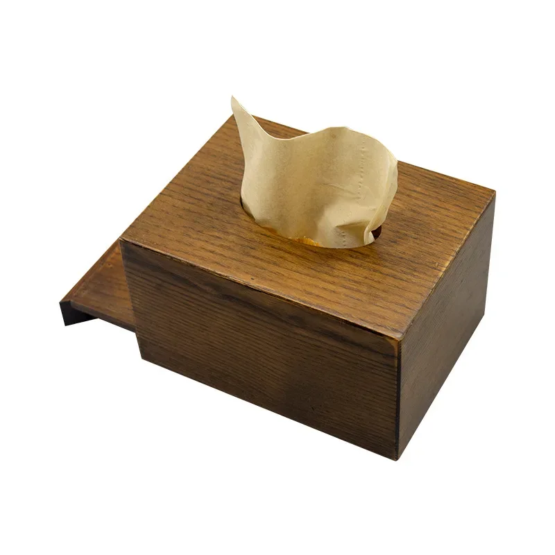 

Napkin Paper Box, Desktop Storage Box, Wooden Tissue Box