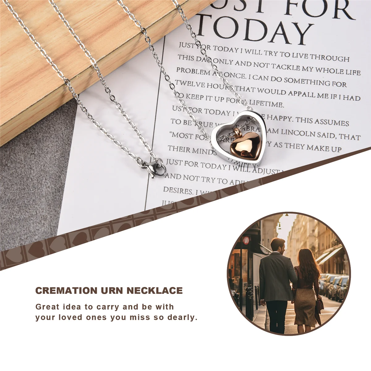 A88M двойное сердце розовое золото урна для кремации ожерелье кулон воронка наполнитель на память мемориальный пепел