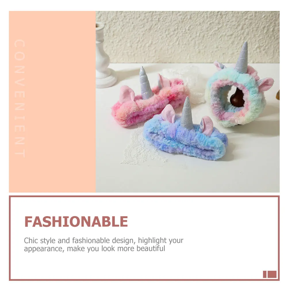 

3pcs Coral Fleece Hairbands Durable Practical Women Accessories Face Washing Headband Makeup Lovely Girl Headbands Stylish