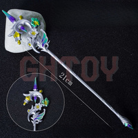21cm/8.26in Genshin Impact Peripherals Rubbing Lamp Elegy Game Weapons Models Metal Crafts Ornaments Gifts for Friends Boy Toys