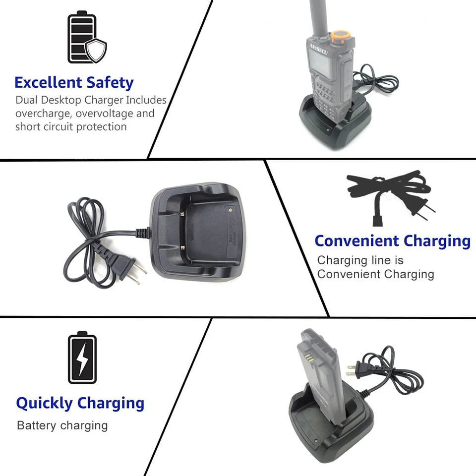 オリジナル充電器 Quansheng UV-K1 UV-K1(8) UV-K5 UV-K6 ANYSECU UV