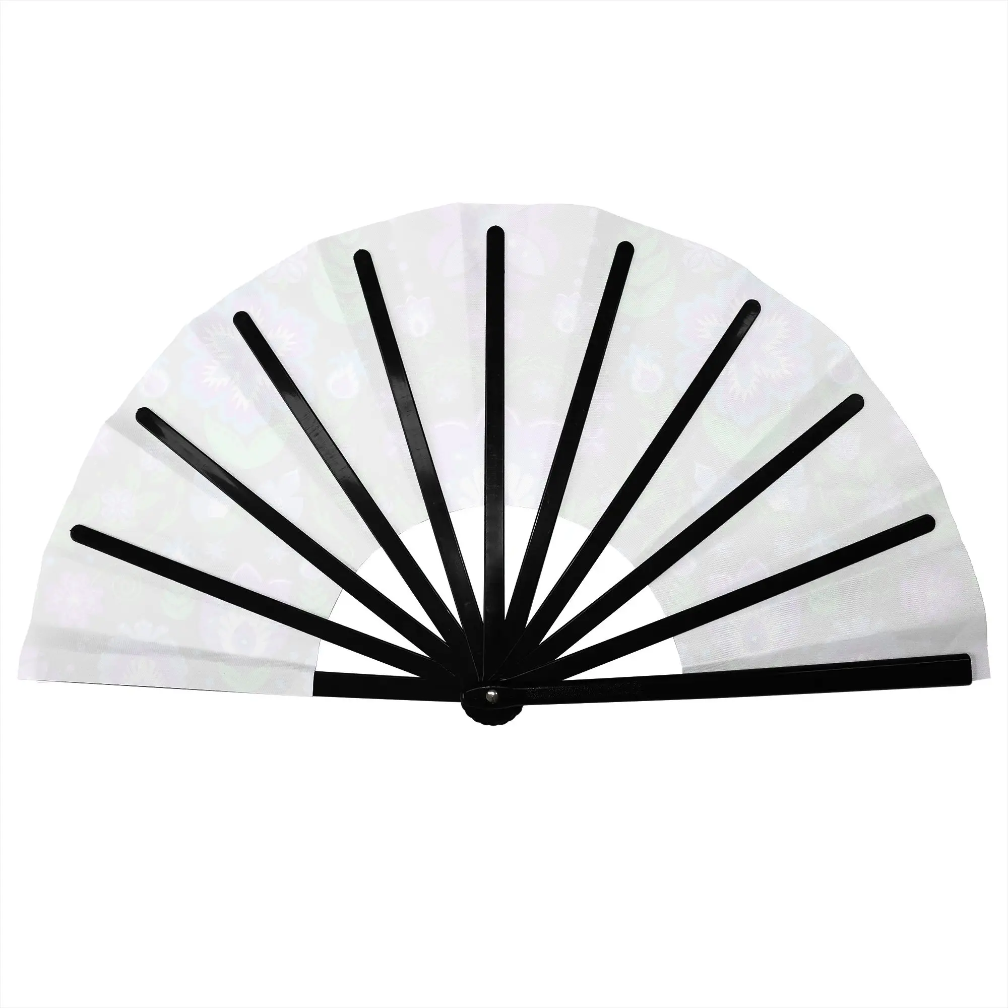 Polish Floral    Folk Flowers  Stylish Hand Fan Women  Printed Polyester Fan Vintage For Sports Events Gift