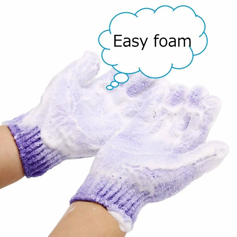 Body Scrub Exfoliating Glove Peeling Bast Wisp Massage Moisturizing SPA Foam Sponge Skin Care Washcloth Shower Accessories