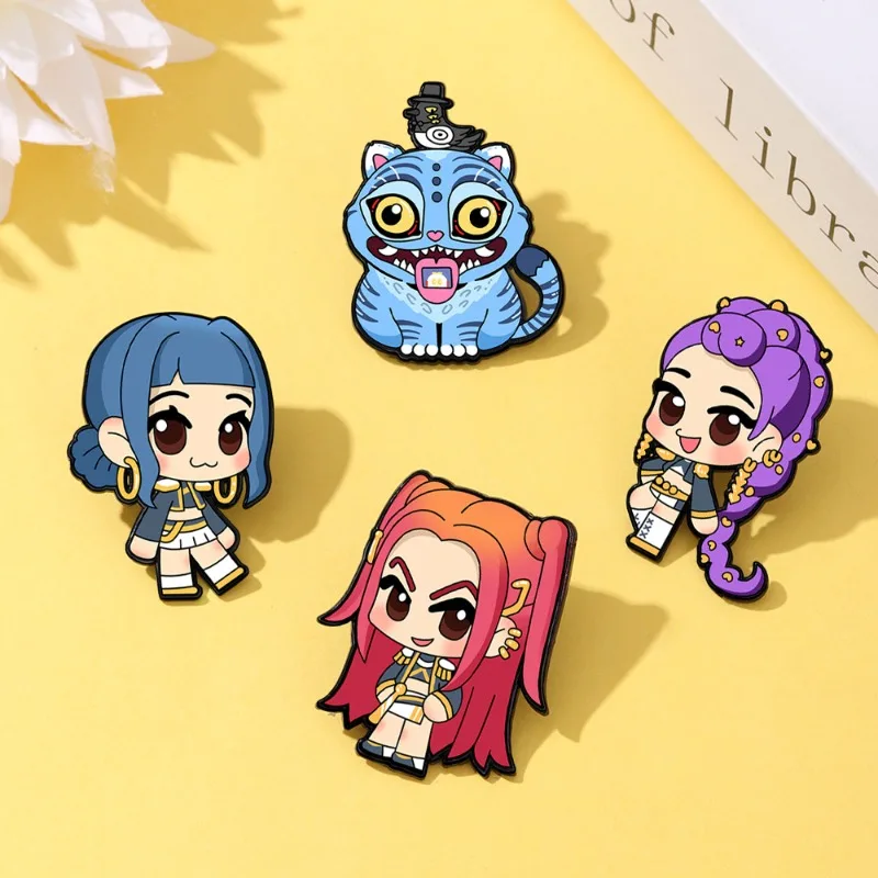 New Cute Cartoon Girl Alloy Brooch Badge Pins Accessory for DIY Clothes Bags Shoes Hat Scarf T-shirt