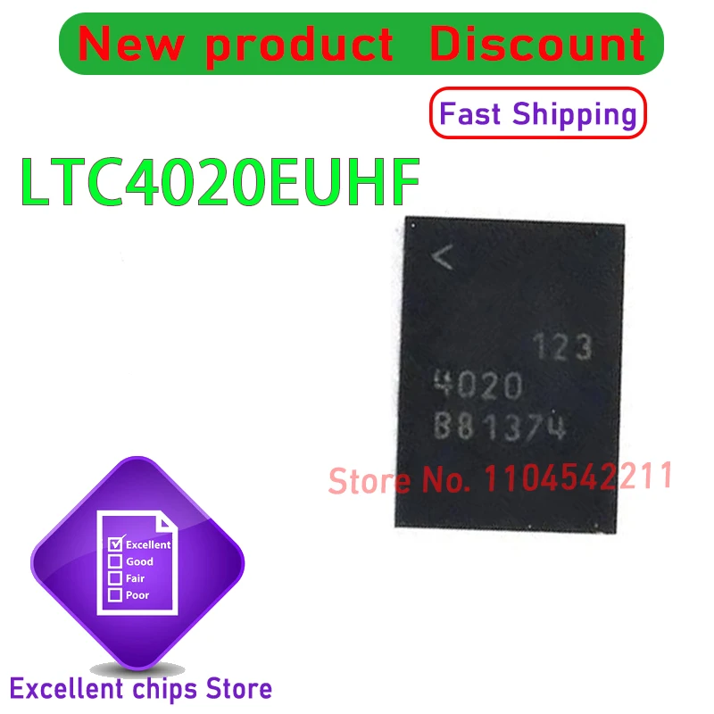 100% New Original LTC4020EUHF LTC4020 LTC4020EUHF#TRPBF QFN38 5PCS/LOT